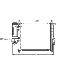 Radiateur de refroidissement moteur pour BMW Serie 3 E36 1990-1998, OEM: 17101723898, Neuf