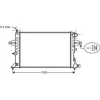 Radiateur de refroidissement moteur pour OPEL ZAFIRA A 1999-2005, OEM: 93177988, Neuf