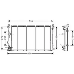 Radiateur de refroidissement moteur pour NISSAN INTERSTAR ph.2 depuis 2003, OEM: 7701057120, Neuf