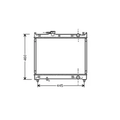 Radiateur de refroidissement moteur pour SUZUKI VITARA 1988-1998, OEM: 1770085C01, Neuf