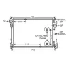 Radiateur de refroidissement moteur pour MERCEDES CLASSE C ph.1 2007-2011 (W204), OEM: 2045000603, Neuf