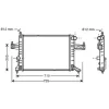 Radiateur de refroidissement moteur pour OPEL CORSA C ph.1 2000-2003, OEM: 09201956, Neuf