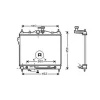 Radiateur de refroidissement moteur pour HYUNDAI GETZ ph.1 2002-2005, OEM: 253101C150, Neuf
