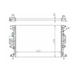 Radiateur de refroidissement moteur pour FORD MONDEO IV ph.1 2014-2019, OEM: 5482597, Neuf