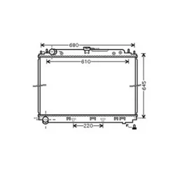 Radiateur de refroidissement moteur pour NISSAN NAVARA/PATHFINDER 2005-2010, OEM: 21410EB31A, Neuf