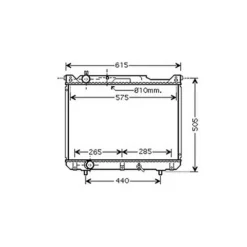 Radiateur de refroidissement moteur pour SUZUKI Grand Vitara 1999-2005, OEM: 1770068DC0, Neuf