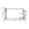 Radiateur de refroidissement moteur pour VOLKSWAGEN CRAFTER ph.1 2006-2011, OEM: 2E0121253, Neuf