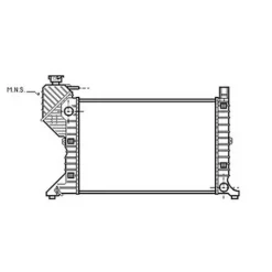 Radiateur de refroidissement moteur pour MERCEDES SPRINTER I ph.1 1995-2000 (W900-W904), OEM: 9015001800, Neuf
