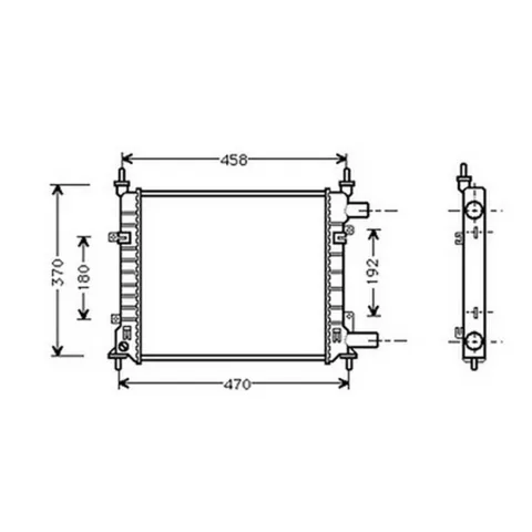 Radiateur de refroidissement moteur pour FORD KA 1996-2002, OEM: 1098775, Neuf