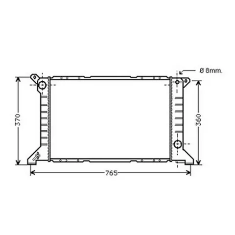 Radiateur de refroidissement moteur pour FORD TRANSIT Mk5 1994-2000, OEM: 1671828, Neuf
