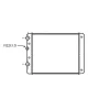 Radiateur de refroidissement moteur pour VOLKSWAGEN POLO III ph.1 1994-1999, OEM: 6N0121253K, Neuf