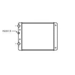 Radiateur de refroidissement moteur pour VOLKSWAGEN POLO III ph.1 1994-1999, OEM: 6N0121253K, Neuf