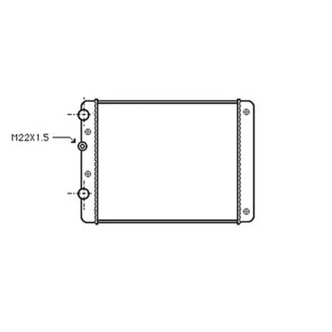 Radiateur de refroidissement moteur pour VOLKSWAGEN POLO III ph.1 1994-1999, OEM: 6N0121253K, Neuf