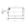 Radiateur de refroidissement moteur pour JEEP COMPASS I ph.1 2006-2011, OEM: 5191249AA, Neuf