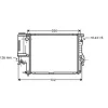 Radiateur de refroidissement moteur pour BMW Serie 5 E39 1995-2000, OEM: 17111740699, Neuf