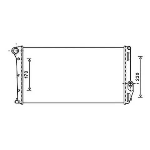 Radiateur de refroidissement moteur pour LANCIA MUSA 2004-2007, OEM: 51814597, Neuf