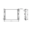 Radiateur de refroidissement moteur pour RENAULT TWINGO I ph.1 1993-1998, OEM: 8200448552, Neuf