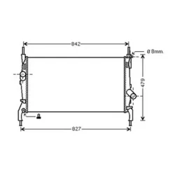 Radiateur de refroidissement moteur pour FORD TRANSIT Mk7 2006-2014, OEM: 1383317, Neuf