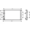 Radiateur de refroidissement moteur pour OPEL MOVANO I ph.1 1999-2003, OEM: 7701049664, Neuf