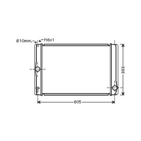 Radiateur de refroidissement moteur pour TOYOTA AURIS 2007-2010, OEM: 164000N060, Neuf