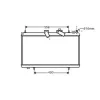 Radiateur de refroidissement moteur pour CITROËN C5 II ph.1 2008-2010, OEM: 1330P1, Neuf