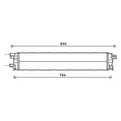 Radiateur de refroidissement moteur pour AUDI A5 I ph.1 2007-2011, OEM: 4G0145804, Neuf
