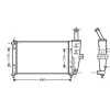 Radiateur de refroidissement moteur pour FIAT PUNTO II ph.1 1999-2003, OEM: 46745049, Neuf