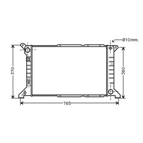 Radiateur de refroidissement moteur pour FORD TRANSIT Mk5 1994-2000, OEM: 1671826, Neuf