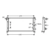 Radiateur de refroidissement moteur pour FIAT PANDA II ph.1 2003-2012, OEM: 51773192, Neuf