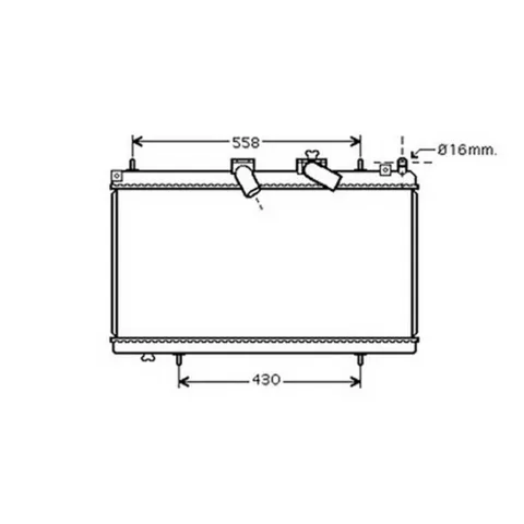 Radiateur de refroidissement moteur pour PEUGEOT 407 2004-2007, OEM: 1330P1, Neuf