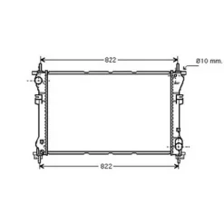 Radiateur de refroidissement moteur pour FORD TRANSIT Mk6 2000-2006, OEM: 1671800, Neuf