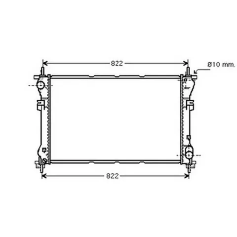 Radiateur de refroidissement moteur pour FORD TRANSIT Mk6 2000-2006, OEM: 1671800, Neuf