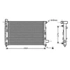Radiateur de refroidissement moteur pour MERCEDES CLASSE A 1997-2001 (W168), OEM: A1685001602, Neuf