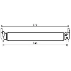 Radiateur de refroidissement moteur pour AUDI A1 2010-2014, OEM: 6R0145805H, Neuf