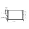 Radiateur de refroidissement moteur pour LANCIA Y ph.1 1996-2003, OEM: 46414171, Neuf