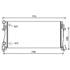 Radiateur de refroidissement moteur pour AUDI A3 3/5 Portes 2012-2016, OEM: 5Q0121251EB, Neuf