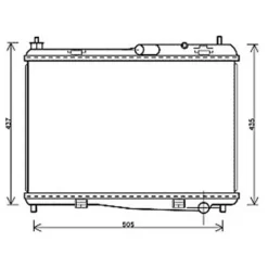 Radiateur de refroidissement moteur pour FORD B-MAX depuis 2012, OEM: 1548603, Neuf