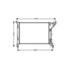Radiateur de refroidissement moteur pour MINI ONE/COOPER R50/R53 2004-2006, OEM: 1475552, Neuf