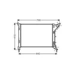 Radiateur de refroidissement moteur pour MINI ONE/COOPER R50/R53 2004-2006, OEM: 1475552, Neuf