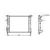Radiateur de refroidissement moteur pour RENAULT KANGOO I ph.1 1997-2003, OEM: 2140000QAV, Neuf