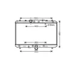 Radiateur de refroidissement moteur pour FIAT SEDICI depuis 2007, OEM: 71746849, Neuf