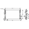 Radiateur de refroidissement moteur pour FORD FOCUS II ph.1 2004-2007, OEM: 1357325, Neuf