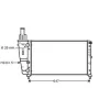 Radiateur de refroidissement moteur pour FIAT PUNTO I 1993-1999, OEM: 46465021, Neuf