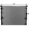 Radiateur de refroidissement moteur pour BMW Serie 5 G30/G31 depuis 2017, OEM: 17118476010, Neuf