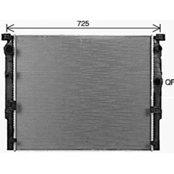 Radiateur de refroidissement moteur pour BMW Serie 5 G30/G31 depuis 2017, OEM: 17118476010, Neuf