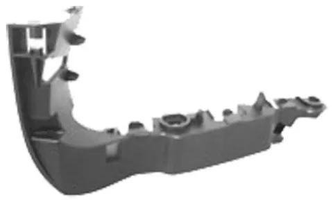 Support avant droit pour AUDI A3 III ph.1 SPORTBACK 2012-2016, bride fixation pare chocs avant