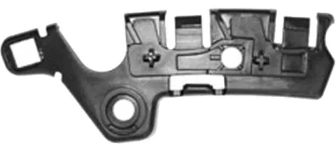 Support avant droit pour RENAULT MEGANE III phase 2, 2012-2014, bride fixation pare chocs avant