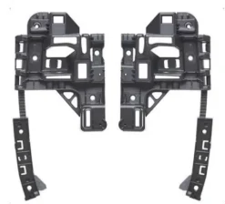 Supports arrière droit et gauche pour CITROËN BERLINGO II phase 1, 2008-2012, brides fixation pare chocs arrière, Neufs