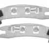 Supports avant droit et gauche pour PEUGEOT 208 phase 1, 2012-2015, brides fixation pare chocs avant