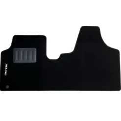 Tapis de sol Auto pour FIAT SCUDO II 2007-2012, avec sigle SCUDO, moquette noire, avec CLIPS, Neuf